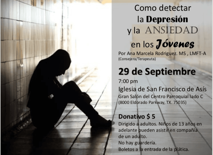 ¡No te puedes perder esta plática sobre ansiedad y depresión en jóvenes!