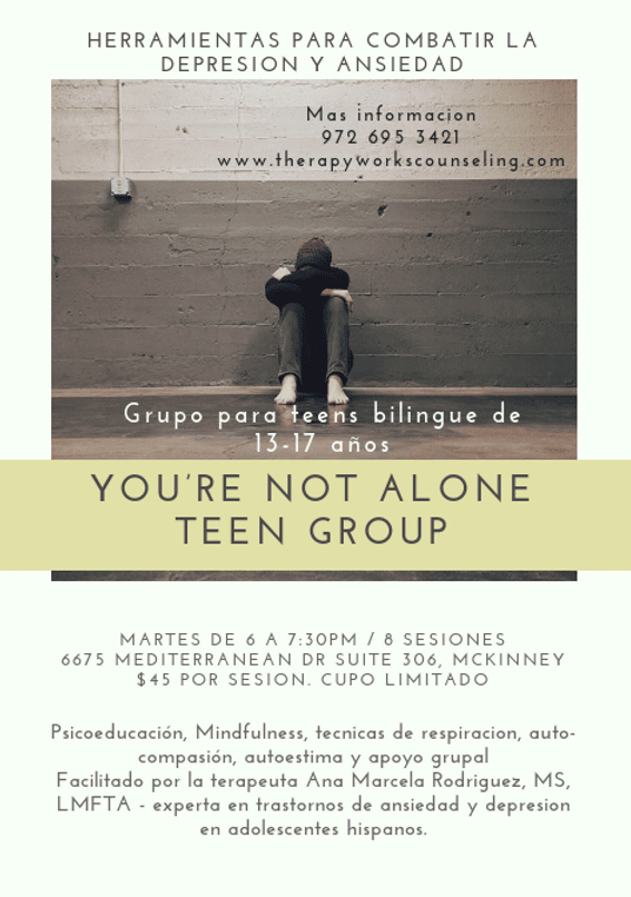 Grupo para Teens «You’re not alone»